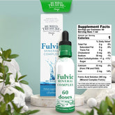 Buried Treasure Fulvic Minerals Complex Drops bottle, liquid trace mineral supplement, 60 doses